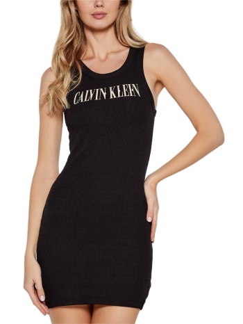γυναικείο varsity φόρεμα μαύρο calvin klein j20j225577-beh σε προσφορά