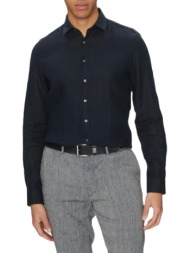 ανδρικό λινό πουκάμισο navy μπλε calvin klein k10k109286-cef