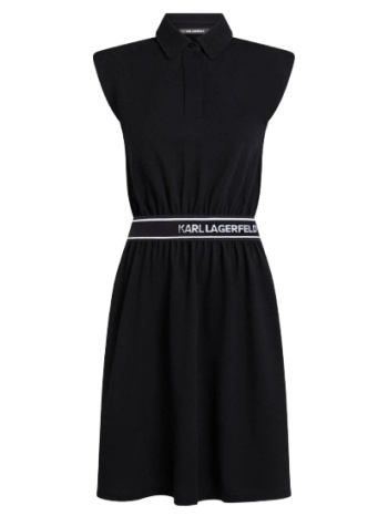 γυναικείο polo φόρεμα μαύρο karl lagerfeld a2w13038-999 σε προσφορά