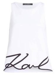 γυναικείο tank top λευκό karl lagerfeld a2w17066-100 white