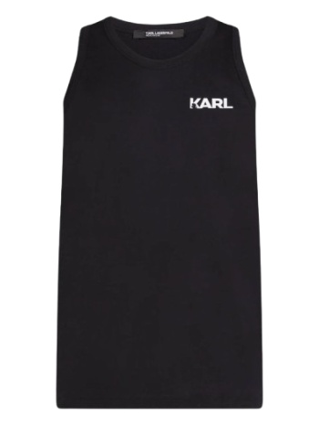 ανδρικό tank top μαύρο karl lagerfeld a1m46069-999 black