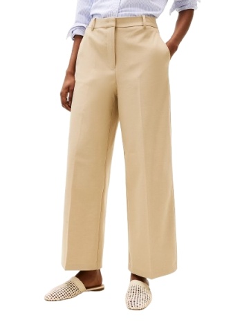 γυναικείο παντελόνι μπεζ tommy hilfiger ww0ww45463-aeg σε προσφορά