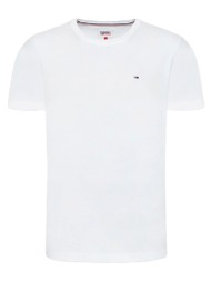 ανδρικό t-shirt λευκό tommy jeans dm0dm04411-100
