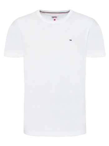 ανδρικό t-shirt λευκό tommy jeans dm0dm04411-100
