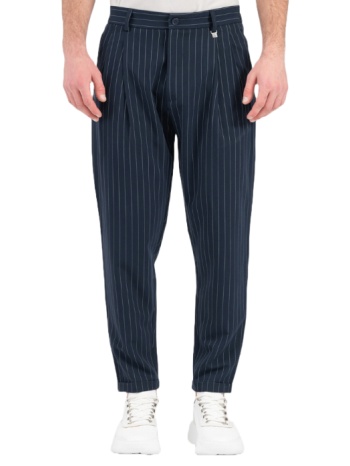 ανδρικό ριγέ παντελόνι μπλε vittorio genovap-blue σε προσφορά