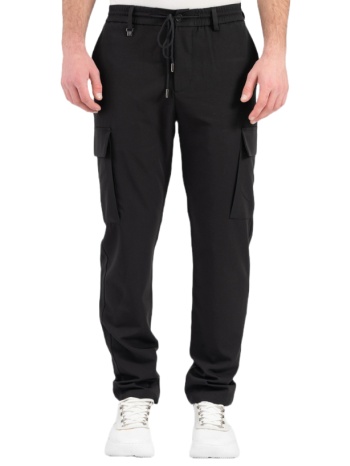 ανδρικό cargo παντελόνι μαύρο vittorio mizzano-black σε προσφορά