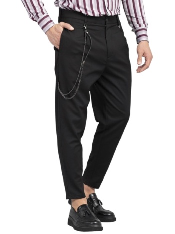 ανδρικό παντελόνι μαύρο vittorio 24varese-black σε προσφορά