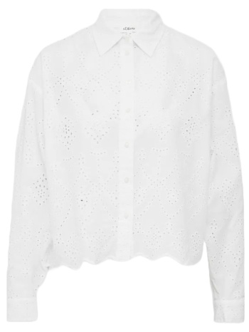 γυναικείο πουκάμισο λευκό s.oliver 2166925-0100 σε προσφορά