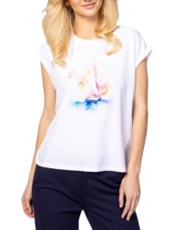 γυναικείο monas25 t-shirt λευκό heavy tools t17027-sail