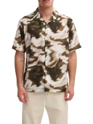 ανδρικό κοντομάνικο πουκάμισο χακί royal denim sakai3568-khaki