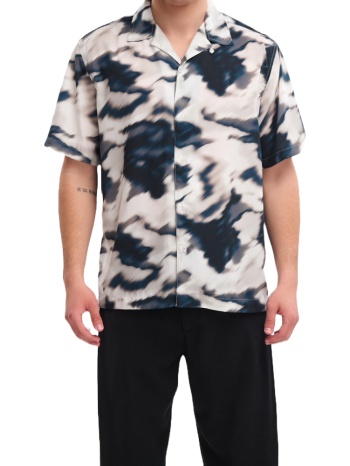 ανδρικό κοντομάνικο πουκάμισο μπλε royal denim σε προσφορά