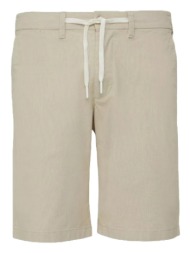ανδρική βερμούδα μπεζ s.oliver 2162120-81k7