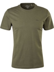ανδρικό t-shirt χακί s.oliver 2057430-7940