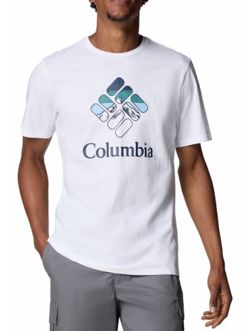 ανδρικό rapid ridge t-shirt λευκό columbia 1888813-114
