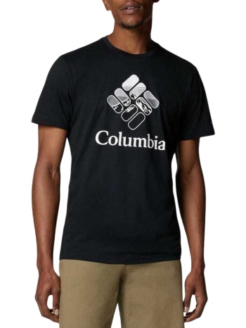 ανδρικό rapid ridge t-shirt μαύρο columbia 1888813-001