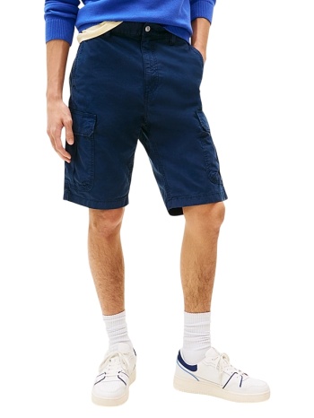 ανδρική cargo βερμούδα navy μπλε tommy jeans dm0dm21952-c1g σε προσφορά
