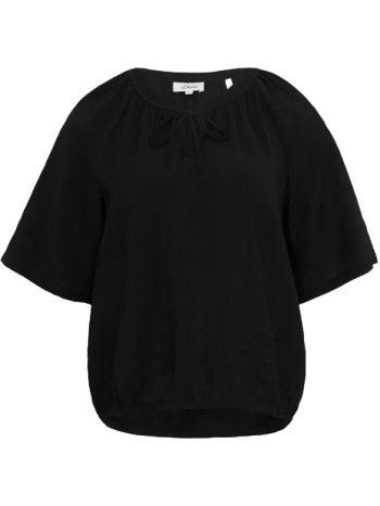 γυναικεία μπλούζα μαύρη s.oliver 2161113-9999 σε προσφορά