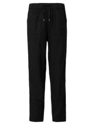 γυναικείο λινό παντελόνι μαύρο s.oliver 2164288-9999