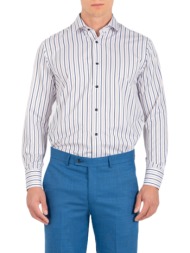 ανδρικό ριγέ πουκάμισο vittorio 25025-beige