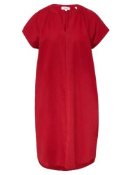 γυναικείο λινό φόρεμα κόκκινο s.oliver 2165755-3533