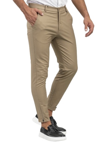 ανδρικό παντελόνι μπεζ vittorio alto-safari σε προσφορά