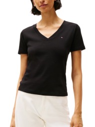 γυναικείο t-shirt μαύρο tommy hilfiger ww0ww40584-bds