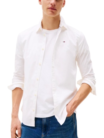 ανδρικό πουκάμισο λευκό tommy jeans dm0dm04405-100 σε προσφορά