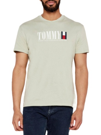 ανδρικό t-shirt μέντα tommy jeans dm0dm21941-m1c