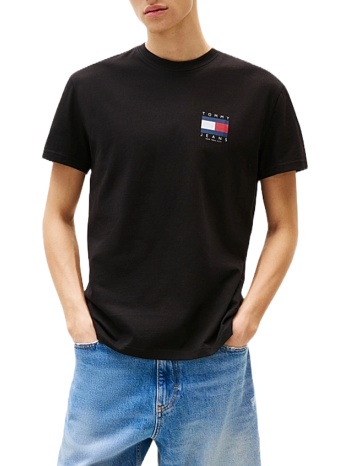 ανδρικό t-shirt μαύρο tommy jeans dm0dm21910-bds