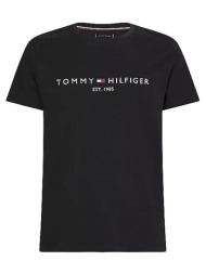 ανδρικό t-shirt μαύρο tommy hilfiger mw0mw11465-bas