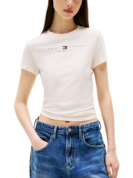 γυναικείο t-shirt off white tommy jeans dw0dw21422-ybh