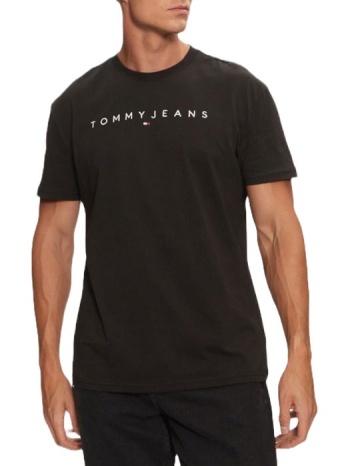 ανδρικό t-shirt μαύρο tommy jeans dm0dm20744-bds