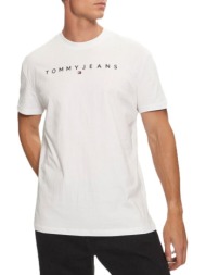 ανδρικό t-shirt λευκό tommy jeans dm0dm20744-ybr