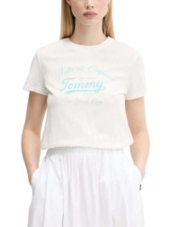 γυναικείο t-shirt λευκό tommy jeans dw0dw21404-ybl