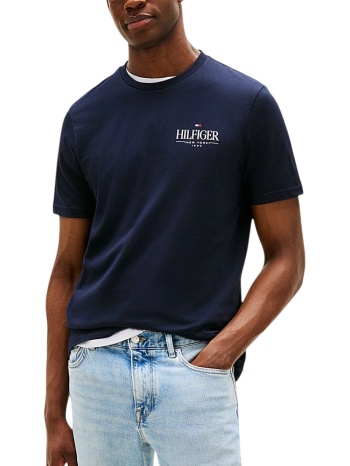 ανδρικό t-shirt navy μπλε tommy hilfiger mw0mw39355-dw5