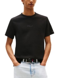 ανδρικό t-shirt μαύρο tommy jeans dm0dm21778-bds