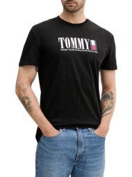 ανδρικό t-shirt μαύρο tommy jeans dm0dm21941-bds