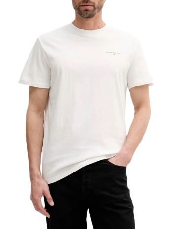 ανδρικό t-shirt λευκό tommy jeans dm0dm21780-ybl