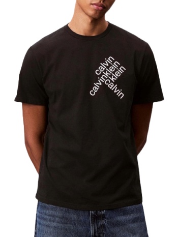 ανδρικό t-shirt μαύρο calvin klein lv04rc832g-ub1