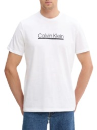 ανδρικό t-shirt λευκό calvin klein lv04rc852g-yaf