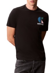 ανδρικό t-shirt μαύρο calvin klein lv04rc843g-ub1