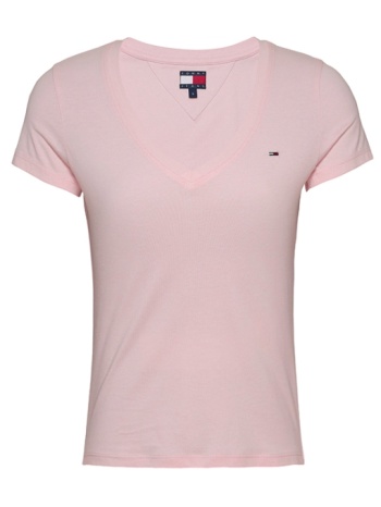 γυναικείο t-shirt ροζ tommy jeans dw0dw20458-th3