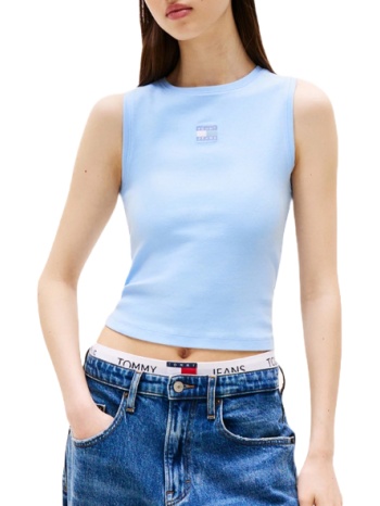 γυναικείο slim tank top γαλάζιο tommy jeans dw0dw20896-c1t