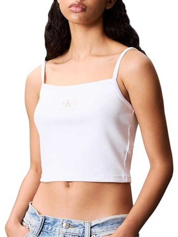 γυναικείο αμάνικο τοπ λευκό calvin klein lv047c908g-yaa