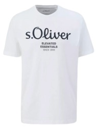 ανδρικό t-shirt λευκό s.oliver 2139909-01d1