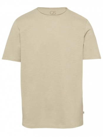 ανδρικό t-shirt μπεζ s.oliver 2141633-8161