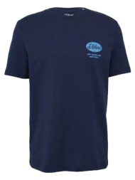 ανδρικό t-shirt navy μπλε s.oliver 2164753-58d2