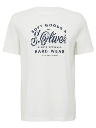 ανδρικό t-shirt λευκό s.oliver 2164753-01d1