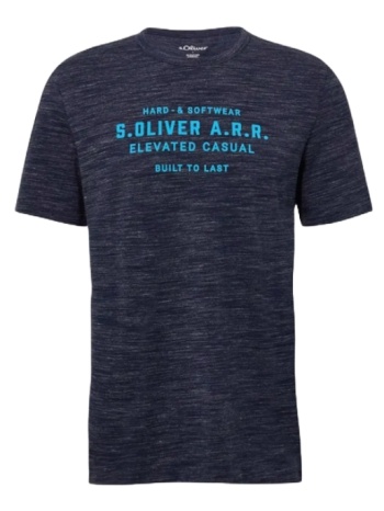 ανδρικό t-shirt navy μπλε s.oliver 2161564-58d1