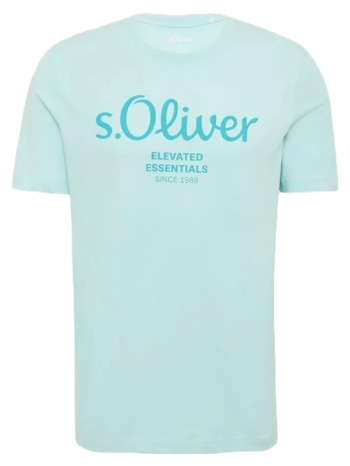 ανδρικό t-shirt γαλάζιο s.oliver 2139909-60d2